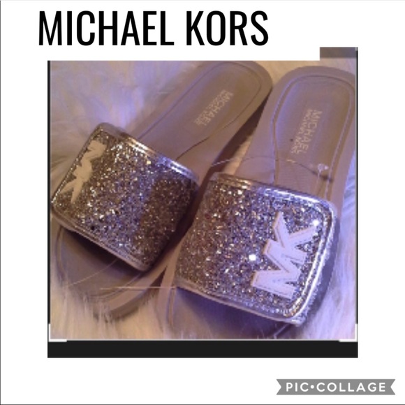 Other - MICHAEL KORS GIRLS BLING SLIDES SIZE 13